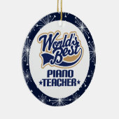 ピアノの教師のギフトのオーナメント セラミックオーナメント (右)