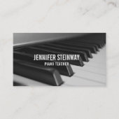 ピアノの教師のピアニスト 名刺 (正面)
