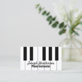 ピアノの教師の名刺 名刺 (スタンド正面)