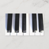 ピアノの教師の名刺 名刺 (裏面)