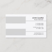 ピアノの教師の音楽のレッスンの指示の贅沢 名刺 (正面)