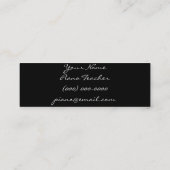 ピアノの教師 スキニー名刺 (裏面)