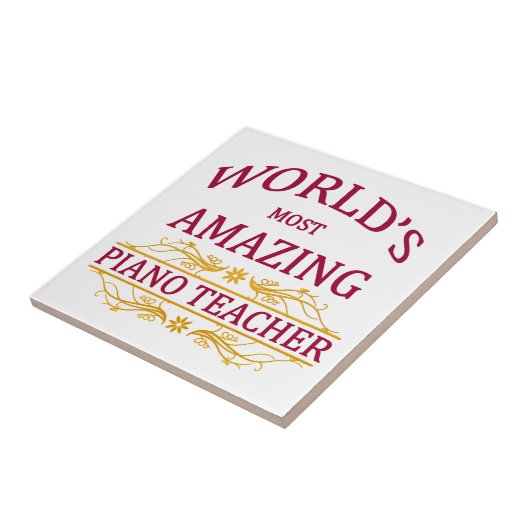 ピアノの教師 タイル (側面)