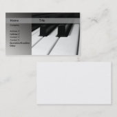 ピアノの教師 名刺 (正面/裏面)