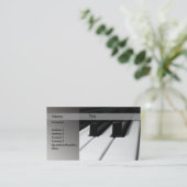 ピアノの教師 名刺 (スタンド正面)