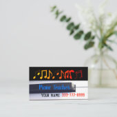 ピアノの教師 名刺 (スタンド正面)