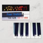 ピアノの教師 名刺 (正面/裏面)