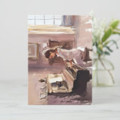 ピアノの水彩練習 シーズンカード (スタンド正面)