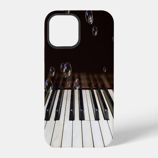 ピアノの泡 iPhoneケース (裏面)