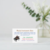 ピアノの漫画イラストレーション 名刺 (スタンド正面)