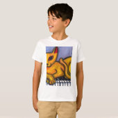 ピアノの猫 Tシャツ (正面フル)