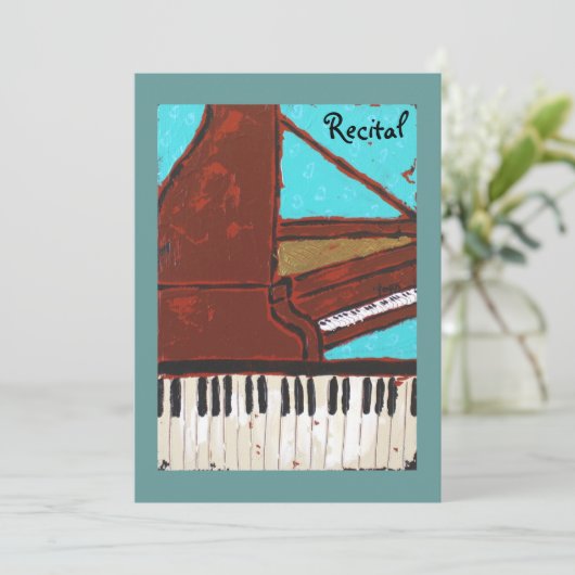 ピアノの発表会 招待状 (スタンド正面)