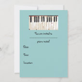 ピアノの発表会 招待状 (裏面)