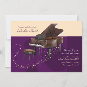 ピアノの発表会 招待状