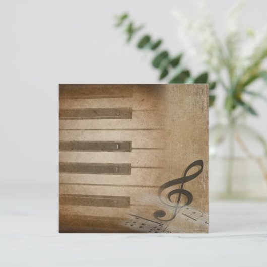 ピアノの発表会 招待状 (スタンド正面)