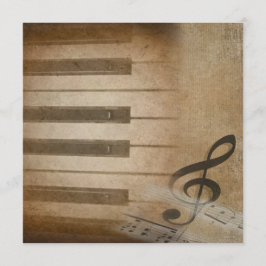 ピアノの発表会 招待状