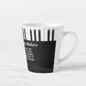 ピアノの礼拝と服従を求める鍵 カフェラテマグ (右)
