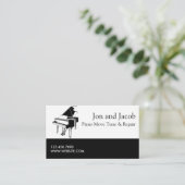 ピアノの移動とチューニング引越し業者音楽修復 名刺 (スタンド正面)