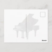 ピアノの絵葉書 ポストカード (裏面)