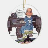 ピアノの練習 セラミックオーナメント (左)