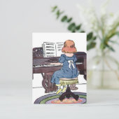 ピアノの練習 ポストカード (スタンド正面)