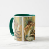 ピアノの若い女の子達バイピエールルノアール マグカップ (正面左)