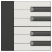 ピアノの鍵を中音階でブラック ファブリック (クローズアップ)