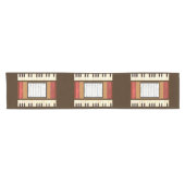 ピアノの鍵フレームシート音楽テーブルナー ショートテーブルランナー (横)