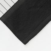 ピアノの鍵盤と音符 フリースブランケット (角)