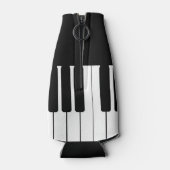 ピアノの鍵盤パーソナライズされた曲 ボトルクーラー (裏面)