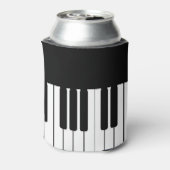 ピアノの鍵盤パーソナライズされた曲 缶クーラー (缶裏面)