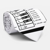 ピアノの鍵盤図 ネクタイ (ロール)