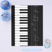 ピアノの鍵盤 チラシ (シングル)