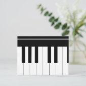ピアノの鍵盤 ポストカード (スタンド正面)