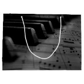 ピアノの鍵盤 ラージペーパーバッグ (裏面)