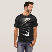 ピアノの鍵盤 Tシャツ (正面フル)
