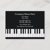 ピアノの音楽をテーマにした名刺 名刺 (正面)
