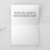 ピアノの音楽シーズンの挨拶 カード (内部)