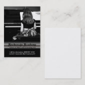 ピアノの音楽レッスン 名刺 (正面/裏面)