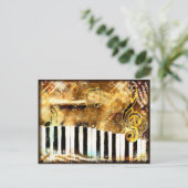 ピアノの音楽 ポストカード (スタンド正面)