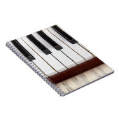 ピアノの音響の背景の音符 ノートブック (右側)