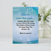 ピアノの音 バット・バ・ミツバの受付カード 招待状 (スタンド正面)