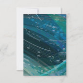 ピアノの音 バット・バ・ミツバの受付カード 招待状 (裏面)