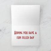 ピアノの黒檀とアイボリーを持つハッピーバースデー カード (内部)