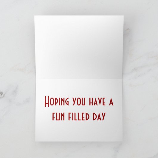 ピアノの黒檀とアイボリーを持つハッピーバースデー カード (内部)