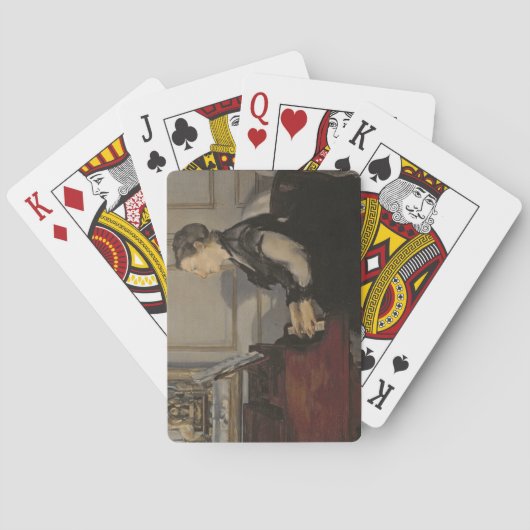 ピアノのManet、1868年Manet |夫人 トランプ (裏面)