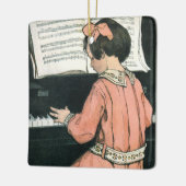 ピアノはかりで測・ミュージック・ガール・ジェシー・ウィルコックス・スミス セラミックオーナメント (左)