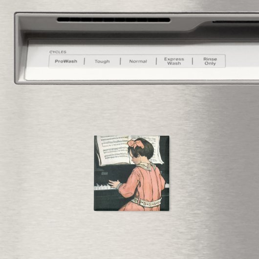 ピアノはかりで測・ミュージック・ガール・ジェシー・ウィルコックス・スミス マグネット (インサイチュ (食洗機))