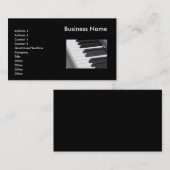 ピアノはキーボードの名刺を調整します 名刺 (正面/裏面)