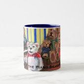 ピアノはクラブマグに耐えます ツートーンマグカップ (中央)